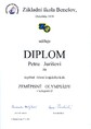 Diplom P. Juriše z KK ZeO Diplom P. Juriše z KK ZeO