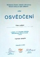 Osvědčení P. Juriše z Celostátní přehlídky SOČ 2015 Osvědčení P. Juriše z Celostátní přehlídky SOČ 2015