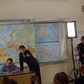 Pan Moravec s režisérem pořadu Mojmírem Kučerou Pan Moravec s režisérem pořadu Mojmírem Kučerou