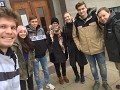 Před dejvickou pobočkou NA ČR Před dejvickou pobočkou NA ČR