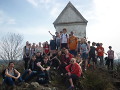 vrcholová fotka s Máří Magdalenou v pozadí vrcholová fotka s Máří Magdalenou v pozadí